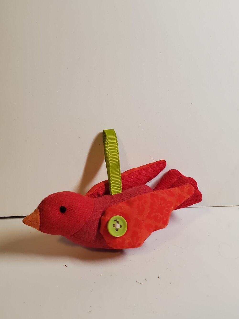 Fabric Ornament - Red Bird
